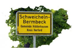 Ortsschild Schweicheln-Bermbeck